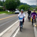 Amazon Active Transportation Corridor protected two-way cycle track