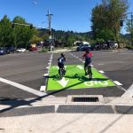 Amazon Active Transportation Corridor diagonal bicycle crossing