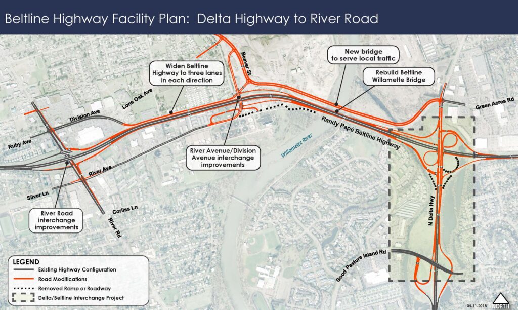 Beltline Facility Plan map