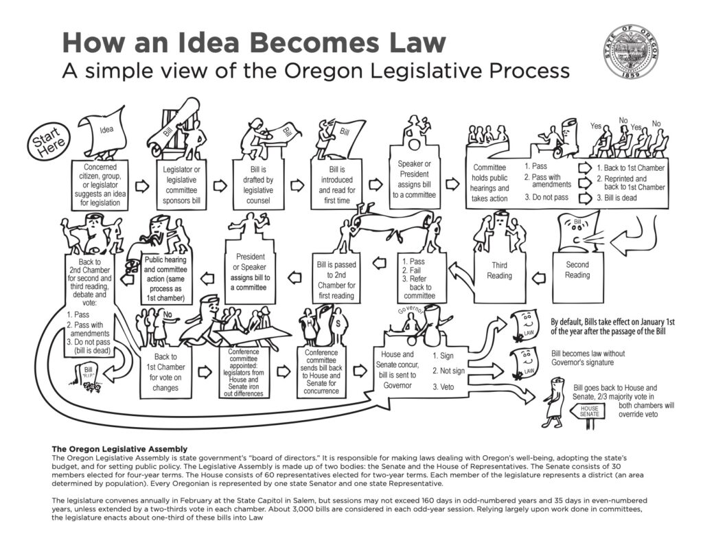 How an Idea Becomes Law Diagram